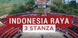 Pelaksanaan Penyanyian Lagu Kebangsaan Indonesia Raya Tiga Stanza